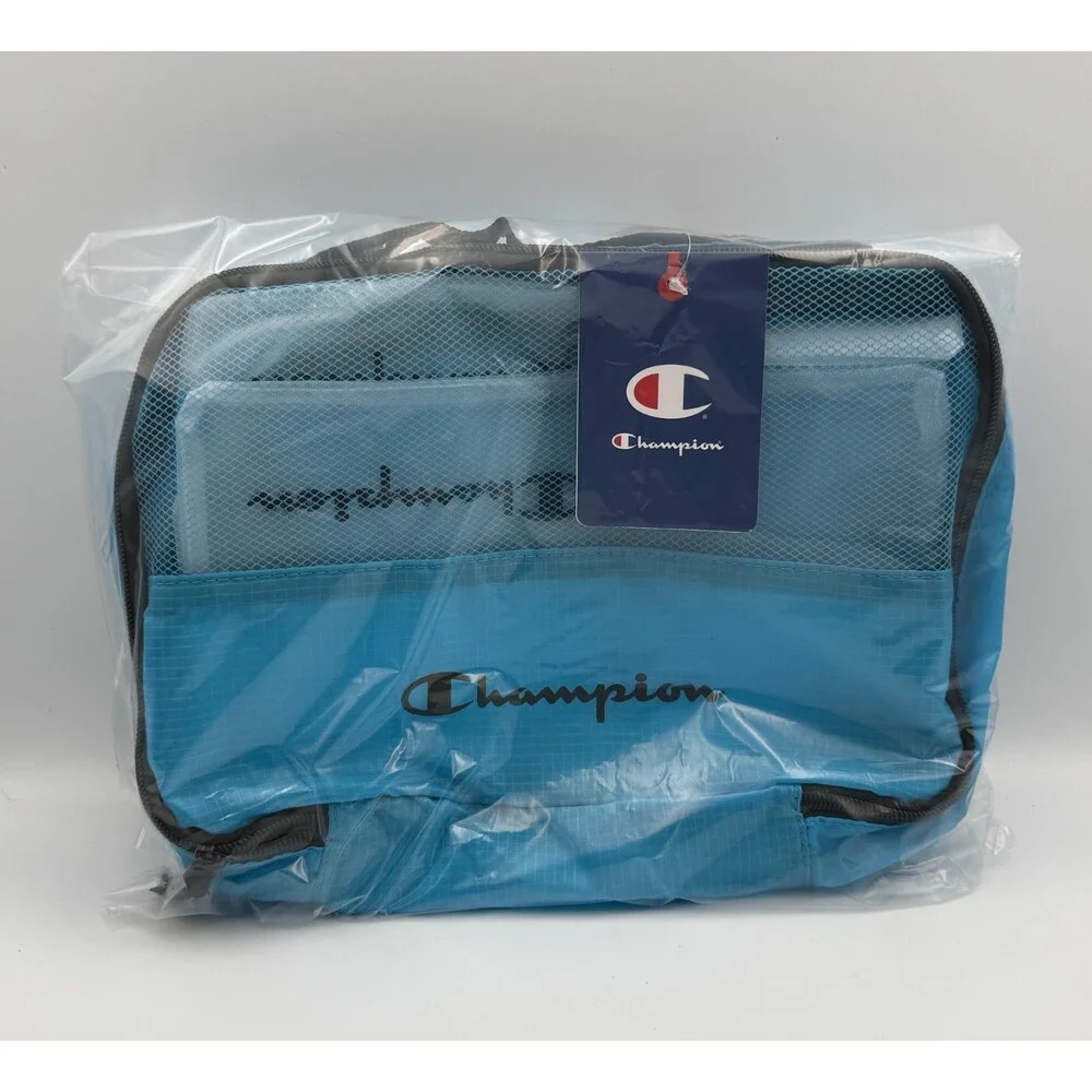NWT Champion 6-Piece Packing Cube Set Travel Luggage Organizer Pouch Light Blue